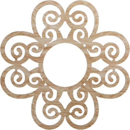 Ekena Millwork Cohen Wood Fretwork Pierced Ceiling Medallion, Red Oak, 30"OD x 10 1/4"ID x 1/4"T CMWP30X30X0250CORO